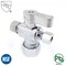 Thrifco Plumbing 5/8 Inch Comp x 3/8 Inch Comp x 1/4 Inch Comp Quarter Turn Brass  Angle Stop Valve 4406486 - alternate 4